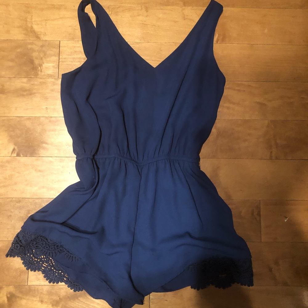 Navy blue romper
